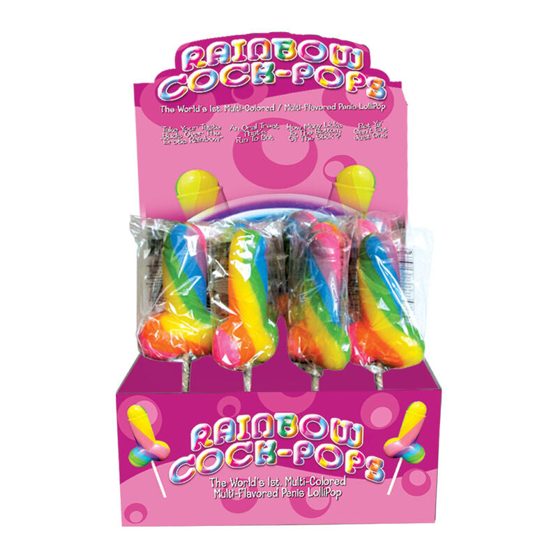 PRIDE - SPENCER & FLEETWOOD RAINBOW COCK LGBT LOLLIPOP - NOCTURNA DESIRES
