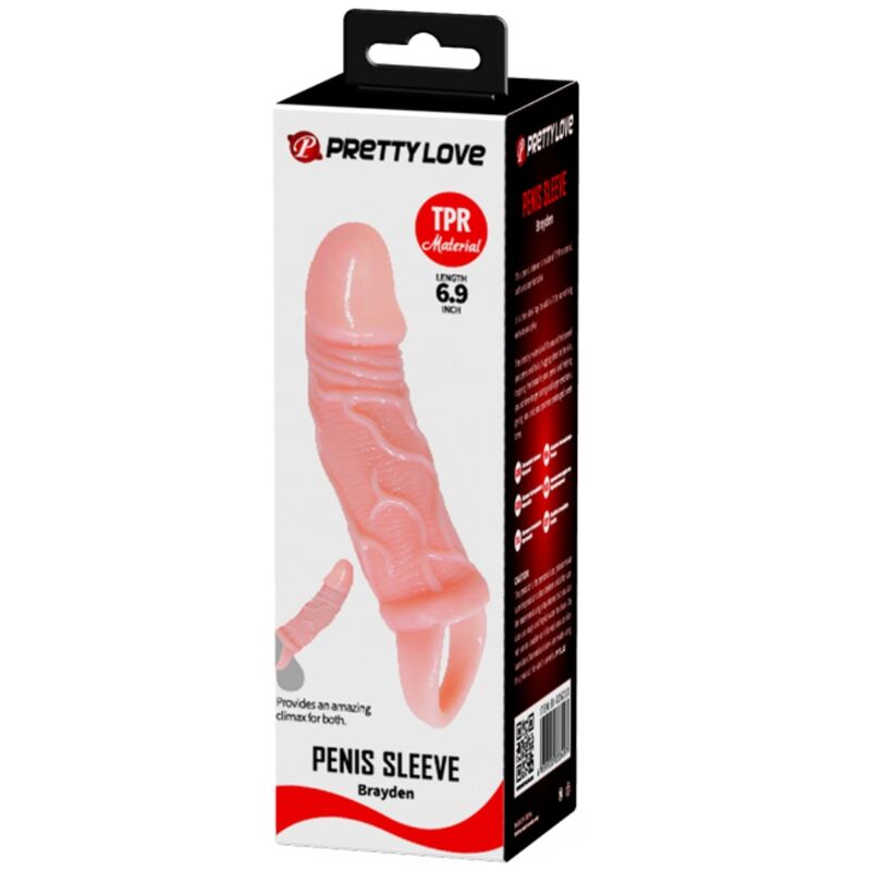 BAILE - PENIS EXTENDER SHEATH WITH STRAP FOR TESTICLES 13.5 CM - NOCTURNA DESIRES