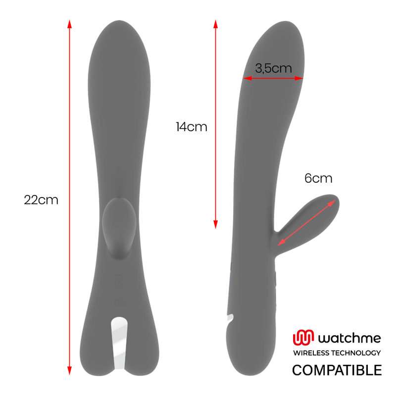 BRILLY GLAM - ERIK VIBRATOR WATCHME WIRELESS TECHNOLOGY COMPATIBLE - NOCTURNA DESIRES
