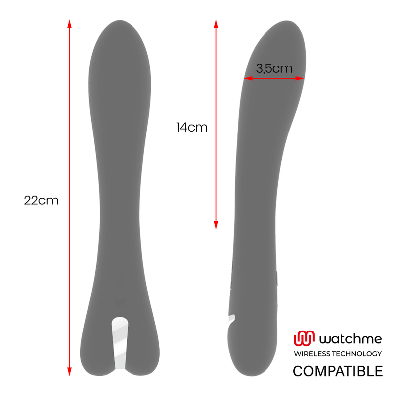 BRILLY GLAM - RYAN VIBRATOR WATCHME WIRELESS TECHNOLOGY COMPATIBLE - NOCTURNA DESIRES
