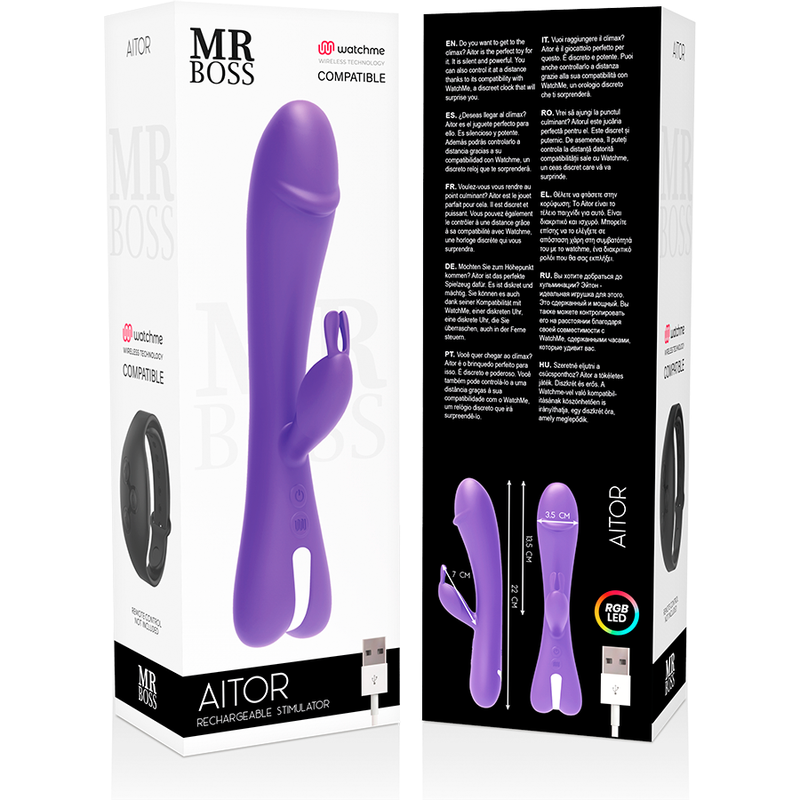 MR BOSS - AITOR RABBIT COMPATIBLE WITH WATCHME WIRELESS TECHNOLOGY - NOCTURNA DESIRES