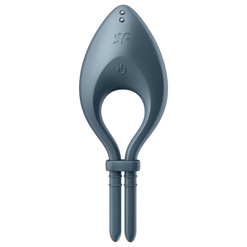 SATISFYER - BULLSEYE RING VIBRATOR APP GREY - NOCTURNA DESIRES