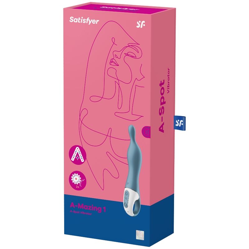 SATISFYER - AMAZING 1 ASPOT VIBRATOR BLUE - NOCTURNA DESIRES