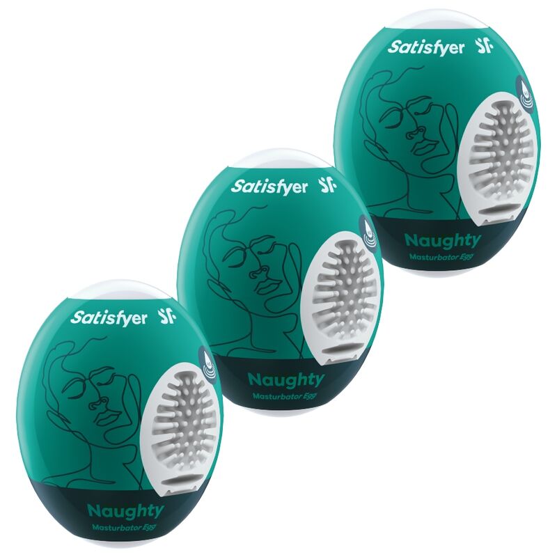 SATISFYER - 3 MASTURBATOR EGGS NAUGHTY - NOCTURNA DESIRES
