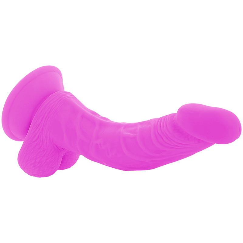 DIVERSIA - FLEXIBLE VIBRATING DILDO PURPLE 21.5 CM -O- 4.5 CM - NOCTURNA DESIRES
