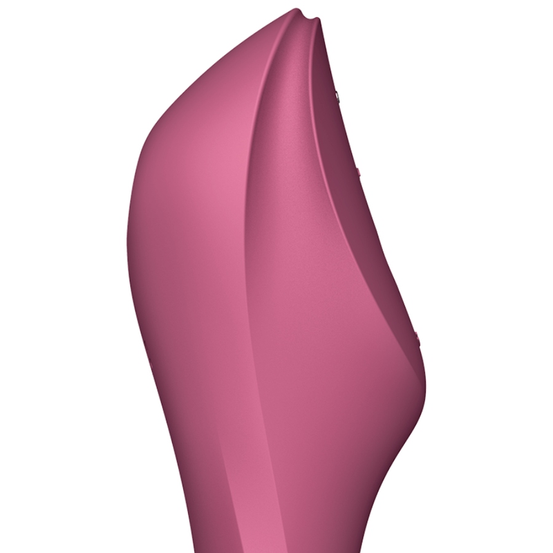 SATISFYER - CURVY TRINITY 3 AIR PULSE VIBRATOR RED - NOCTURNA DESIRES