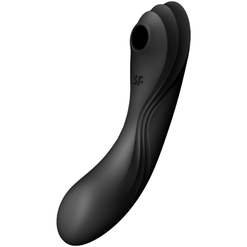 SATISFYER - CURVY TRINITY 4 AIR PULSE VIBRATOR BLACK - NOCTURNA DESIRES