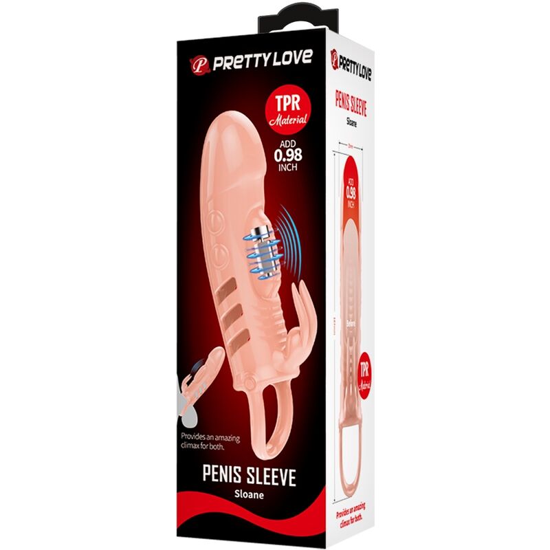 PRETTY LOVE - SLOANE NATURAL RABBIT PENIS SHEATH - NOCTURNA DESIRES