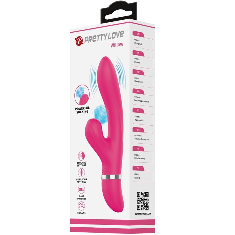 PRETTY LOVE - WILLOW RABBIT VIBRATOR AND SUCTION - NOCTURNA DESIRES