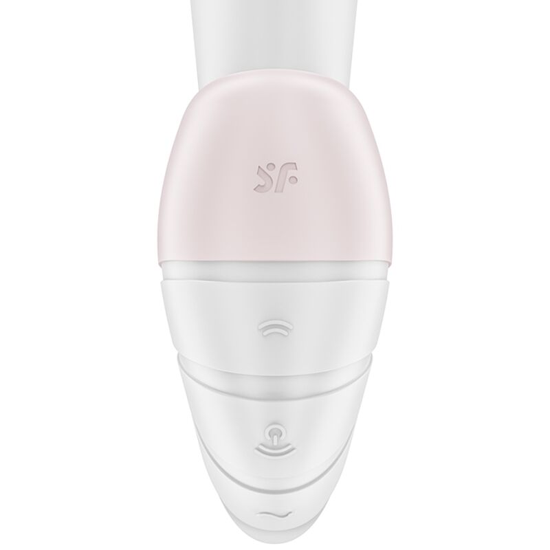 SATISFYER - SUPERNOVA AIR PULSE STIMULATOR & VIBRATION WHITE - NOCTURNA DESIRES