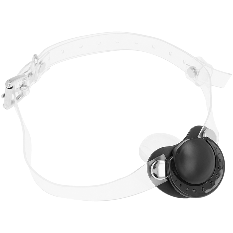 OHMAMA FETISH TRANSPARENT PACIFIER GAG - NOCTURNA DESIRES