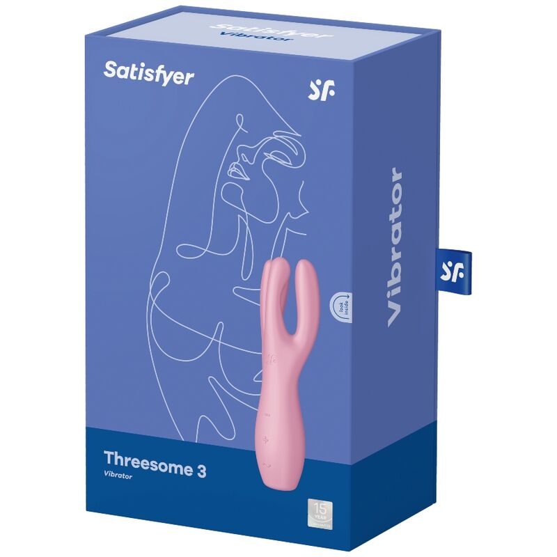 SATISFYER - THREESOME 3 VIBRATOR PINK - NOCTURNA DESIRES