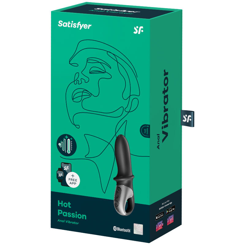 SATISFYER - HOT PASSION ANAL VIBRATOR APP BLACK - NOCTURNA DESIRES
