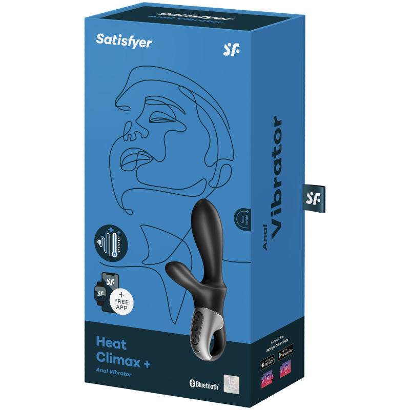 SATISFYER - HEAT CLIMAX+ ANAL VIBRATOR APP BLACK - NOCTURNA DESIRES