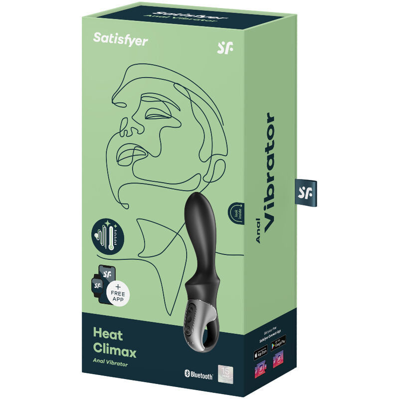 SATISFYER - HEAT CLIMAX ANAL VIBRATOR APP BLACK - NOCTURNA DESIRES