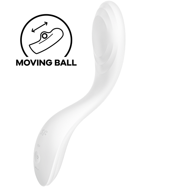 SATISFYER - RRROLLING PLEASURE GSPOT VIBRATOR WHITE SATISFYER VIBRATOR NOCTURNA DESIRES
