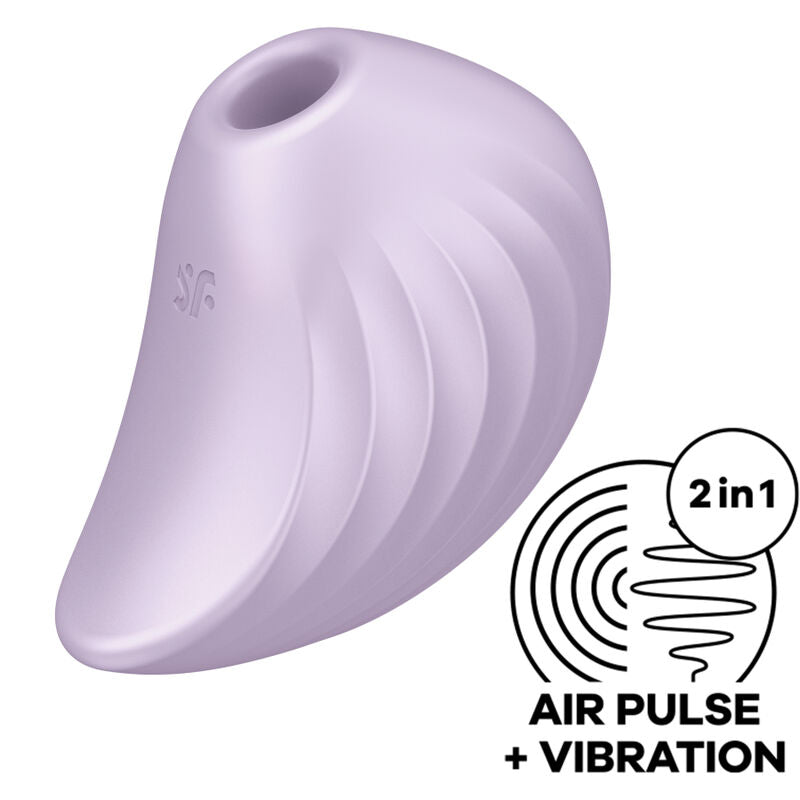 SATISFYER - PEARL DIVER AIR PULSE STIMULATOR & VIBRATOR VIOLET - NOCTURNA DESIRES