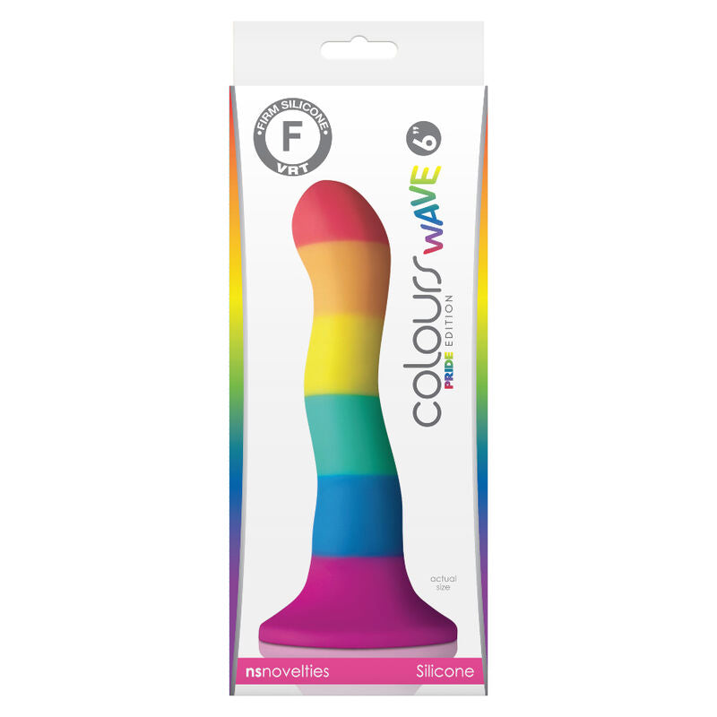 PRIDE - LGBT FLAG DILDO WAVE 17 CM - NOCTURNA DESIRES
