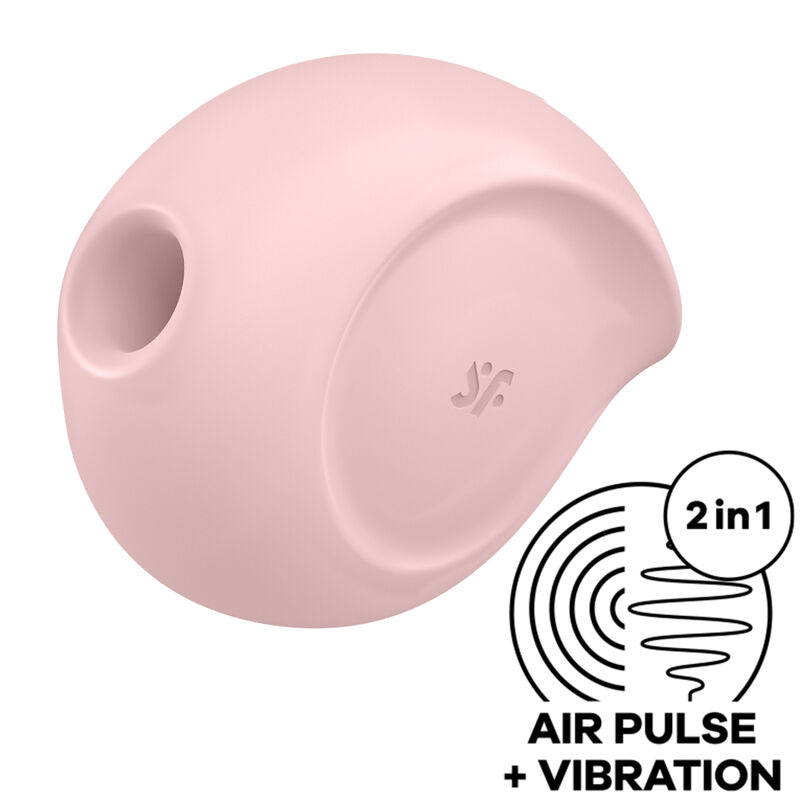 SATISFYER - SUGAR RUSH AIR PULSE STIMULATOR & VIBRATOR PINK - NOCTURNA DESIRES