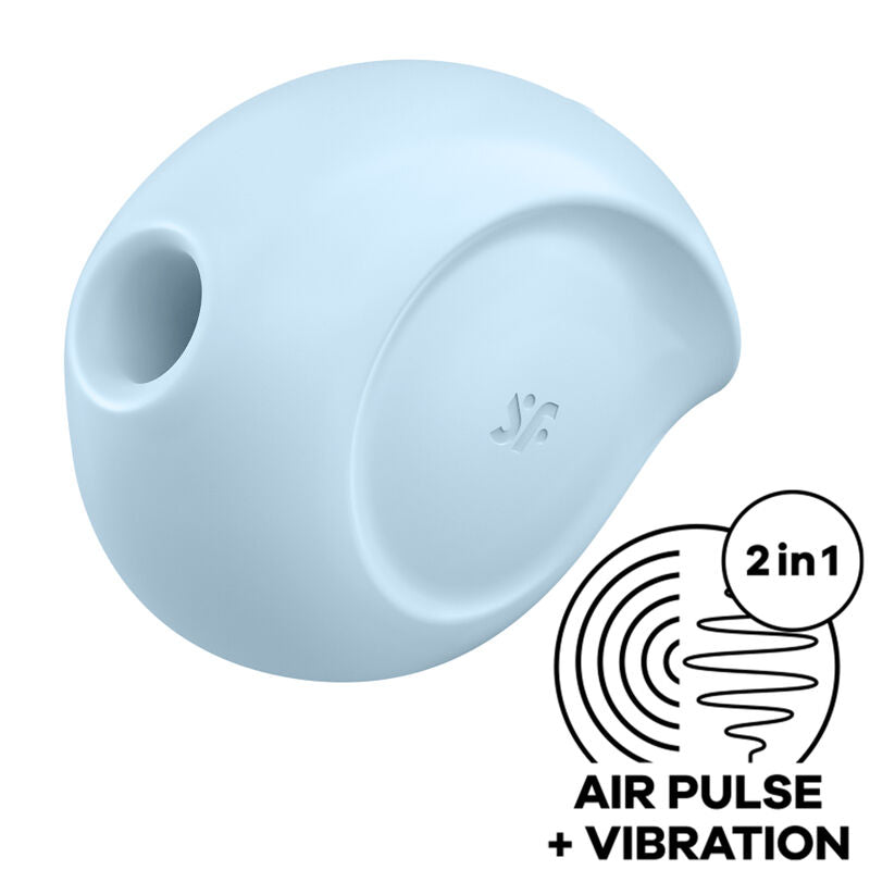 SATISFYER - SUGAR RUSH AIR PULSE STIMULATOR & VIBRATOR BLUE - NOCTURNA DESIRES