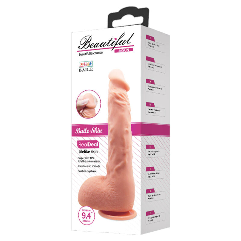 BAILE - REALISTIC DILDO JASON NATURAL 24 CM BAILE VIBRATORS NOCTURNA DESIRES