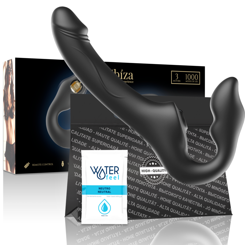 IBIZA - REMOTE CONTROL STRAPLESS VIBRATOR 3 MOTORS 1000 COMBINATIONS. - NOCTURNA DESIRES