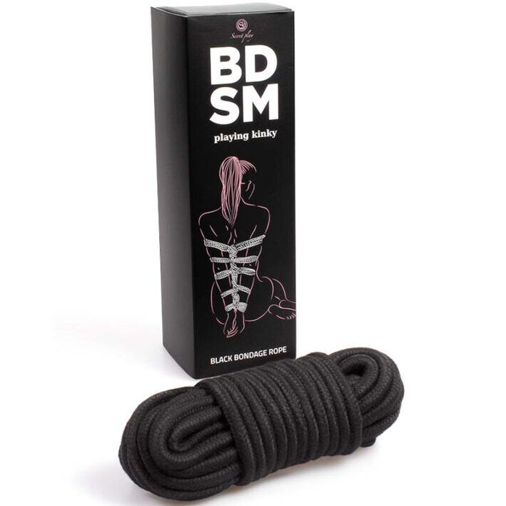 SECRETPLAY - BLACK BONDAGE ROPE BDSM COLLECTION - NOCTURNA DESIRES