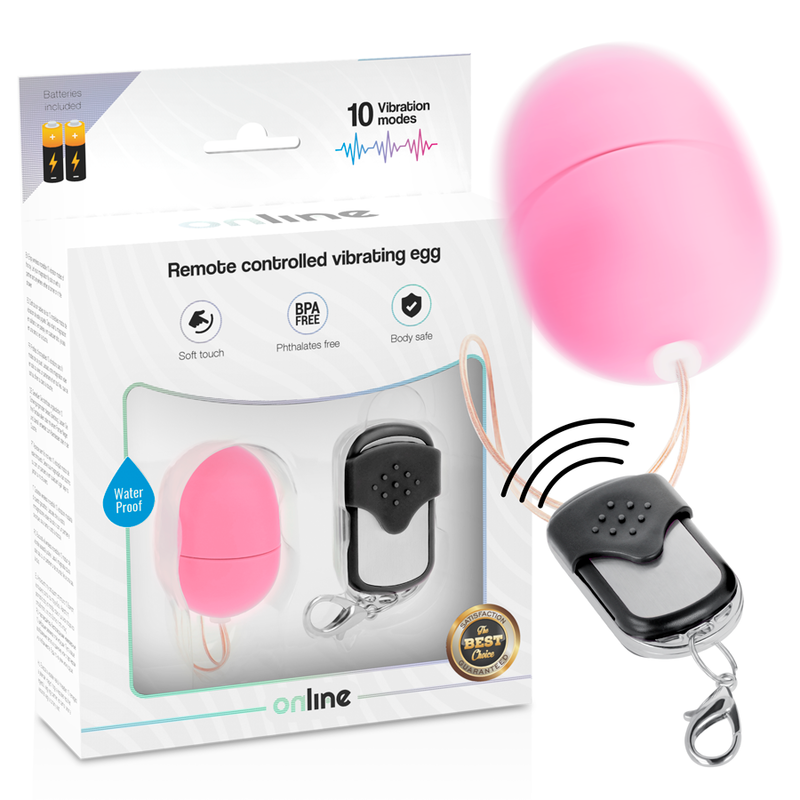 ONLINE - REMOTE CONTROL VIBRATING EGG S PINK - NOCTURNA DESIRES