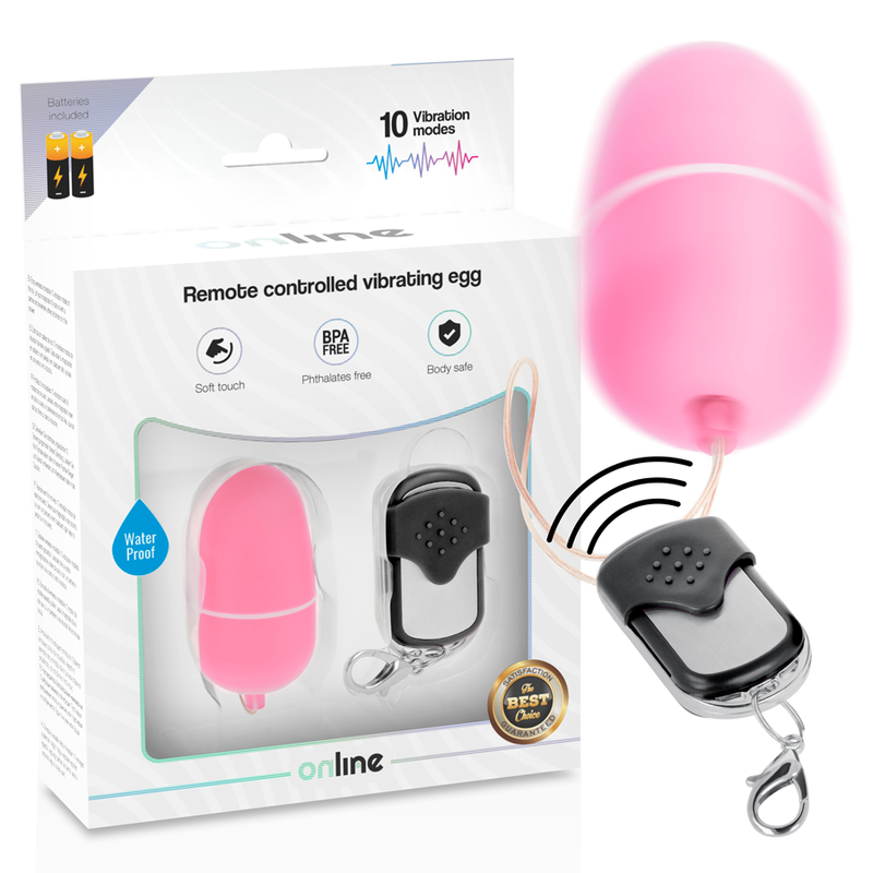 ONLINE - REMOTE CONTROL VIBRATING EGG M PINK - NOCTURNA DESIRES