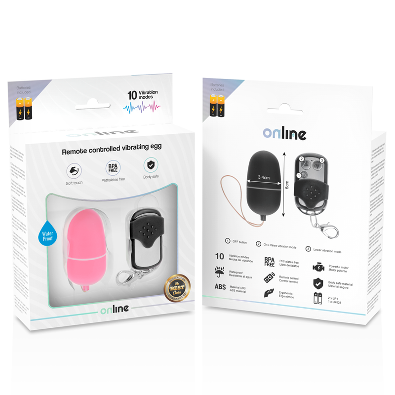ONLINE - REMOTE CONTROL VIBRATING EGG M PINK - NOCTURNA DESIRES
