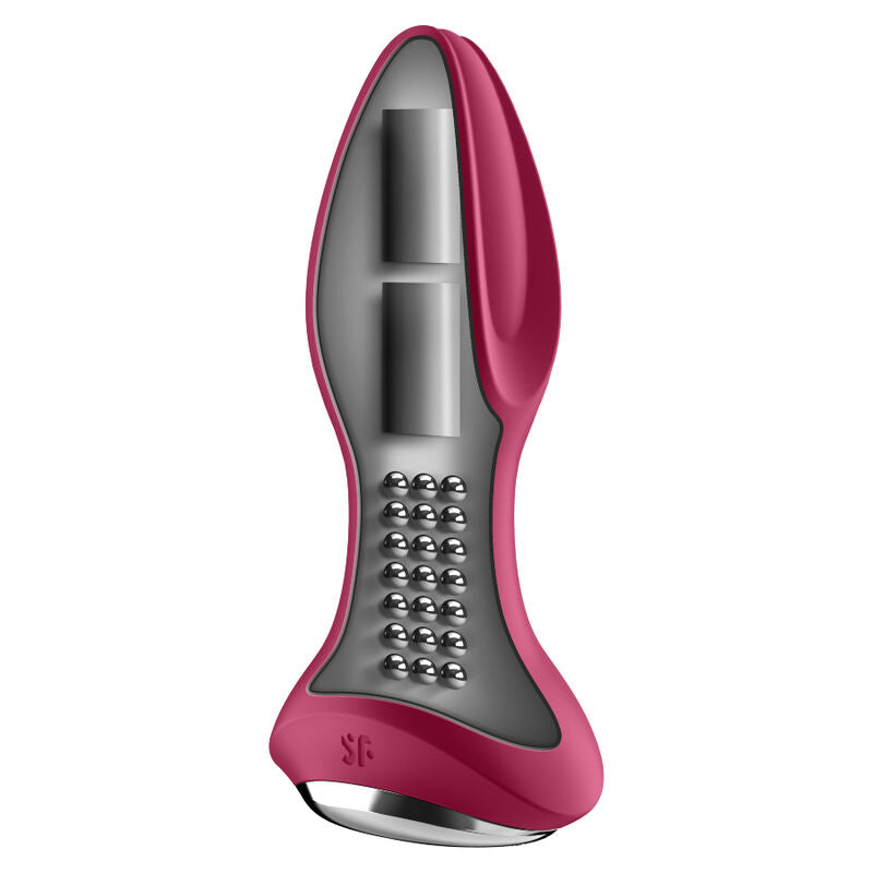 SATISFYER - ROTATOR PLUG 2+ VIBRATING PLUG APP RED - NOCTURNA DESIRES