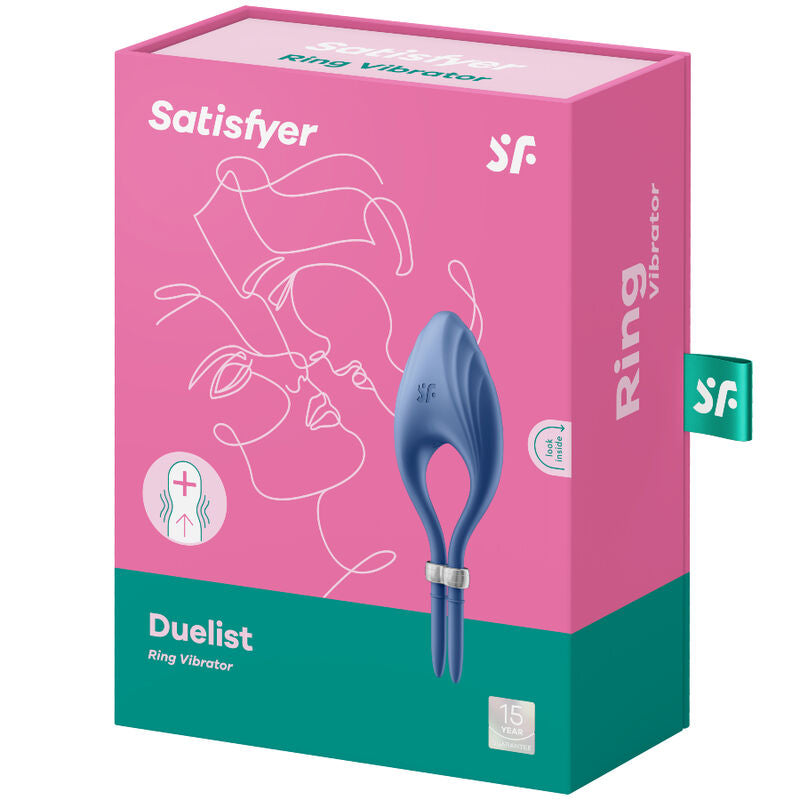 SATISFYER - DUELIST RING VIBRATOR BLUE - NOCTURNA DESIRES