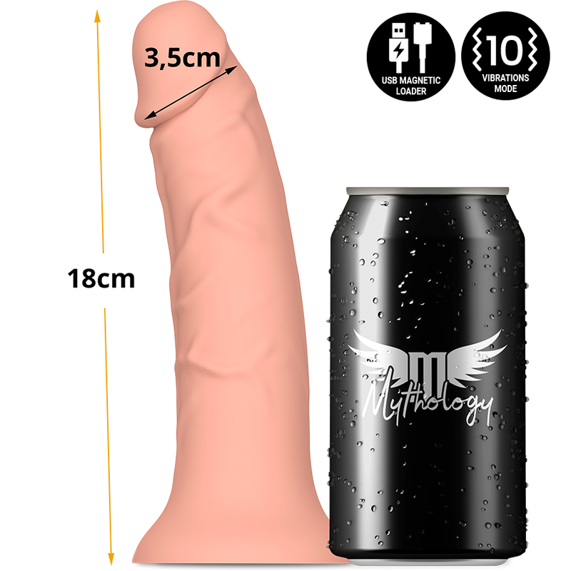 MYTHOLOGY - ASHER ORIGINAL DILDO S - VIBRATOR COMPATIBLE WITH WATCHME WIRELESS TECHNOLOGY - NOCTURNA DESIRES
