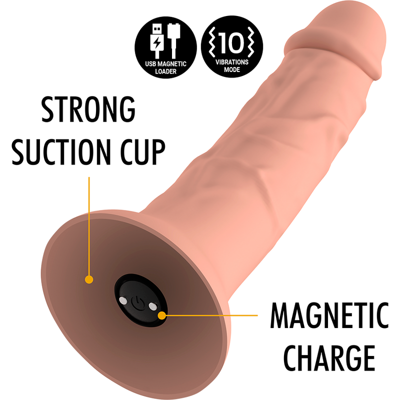 MYTHOLOGY - ASHER ORIGINAL DILDO M - VIBRATOR COMPATIBLE WITH WATCHME WIRELESS TECHNOLOGY - NOCTURNA DESIRES