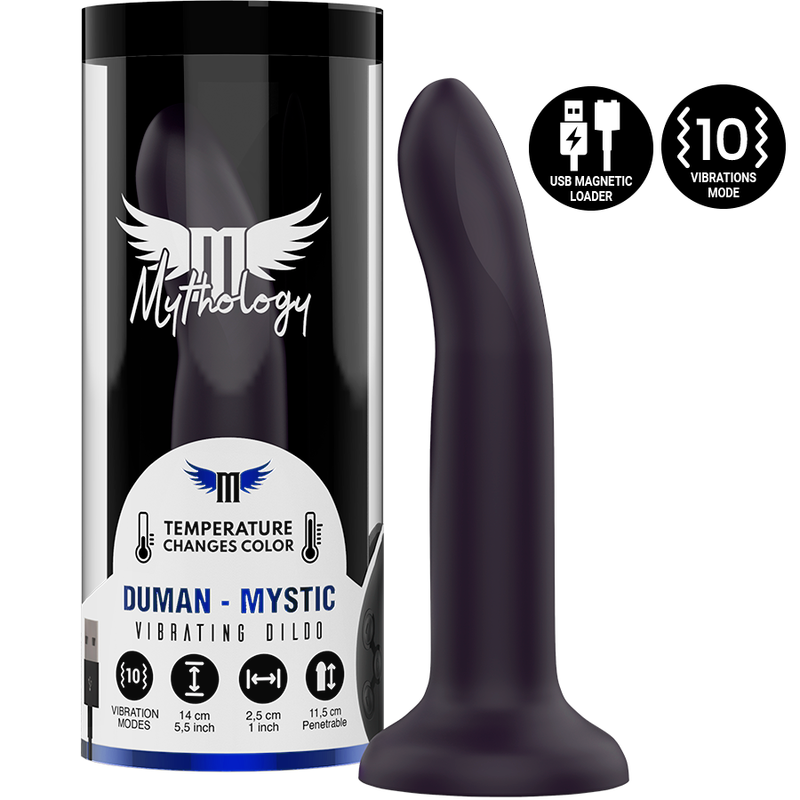 MYTHOLOGY DUMAN MYSTIC DILDO S - VIBRATOR WATCHME WIRELESS TECHNOLOGY COMPATIBLE - NOCTURNA DESIRES