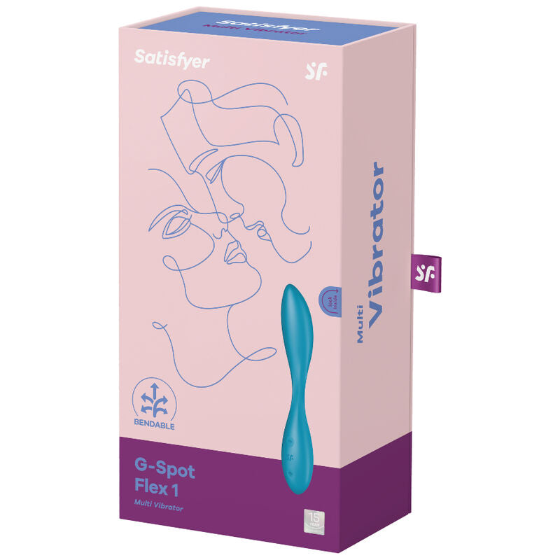 SATISFYER - G-SPOT FLEX 1 MULTI VIBRATOR BLUE - NOCTURNA DESIRES