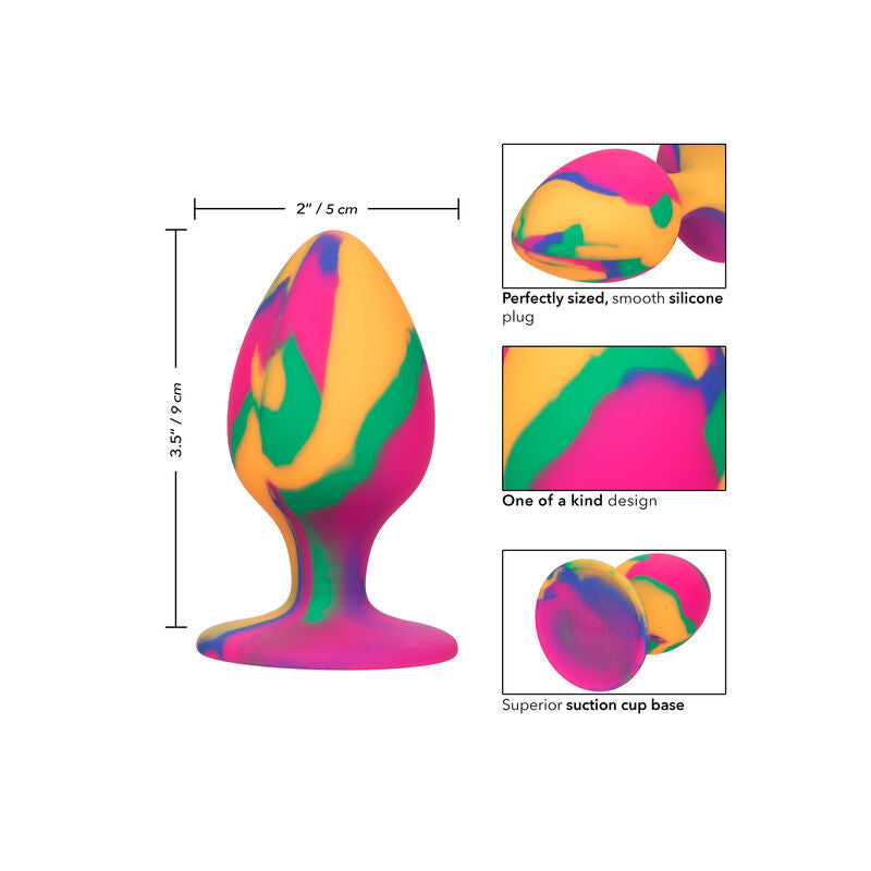 CALEXOTICS - CHEEKY LARGE TIE-DYE PLUG ANAL - NOCTURNA DESIRES