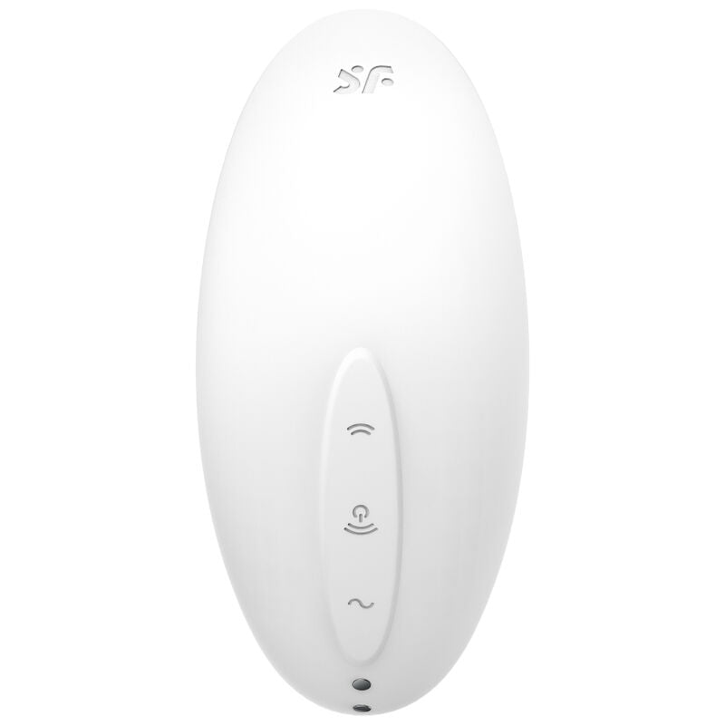 SATISFYER - VULVA LOVER 2 AIR PULSE STIMULATOR & VIBRATOR WHITE - NOCTURNA DESIRES