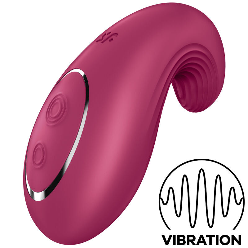 SATISFYER - DIPPING DELIGHT LAY-ON VIBRATOR RED - NOCTURNA DESIRES