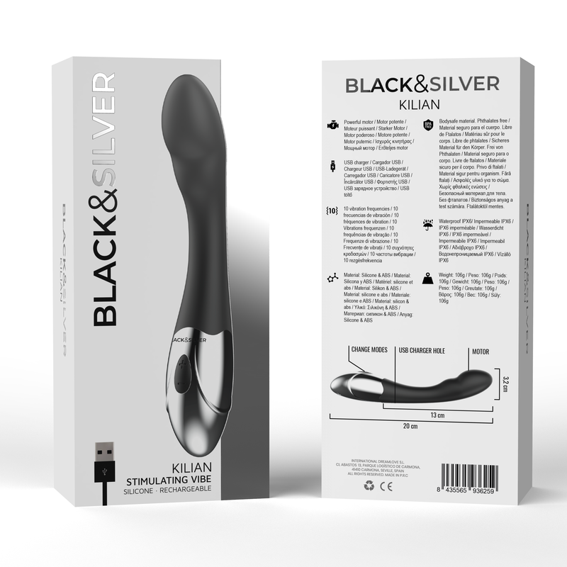 BLACK&SILVER - KILIAN STIMULATING VIBE - NOCTURNA DESIRES