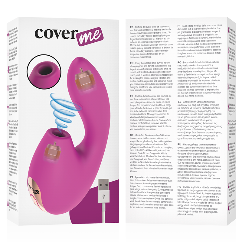 COVERME - CLITORAL SUCKER & POWERFUL G-SPOT RUSH VIBRATOR - NOCTURNA DESIRES