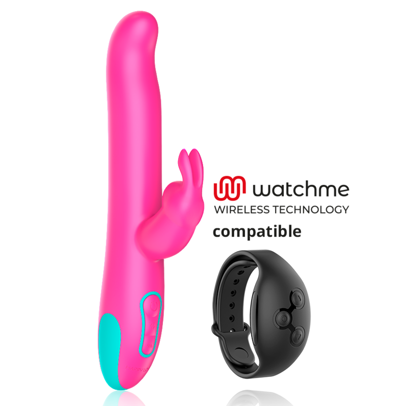 HAPPY LOKY - PLUTO RABBIT VIBRATOR & ROTATOR WATCHME WIRELESS TECHNOLOGY COMPATIBLE - NOCTURNA DESIRES