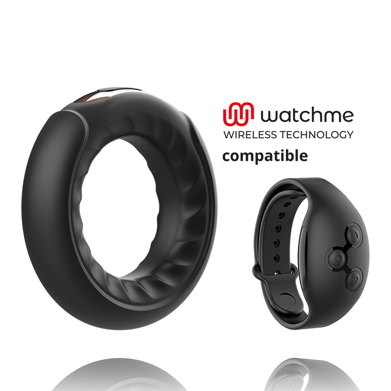 ANBIGUO - ADRIANO VIBRATING RING COMPATIBLE WITH WATCHME WIRELESS TECHNOLOGY - NOCTURNA DESIRES