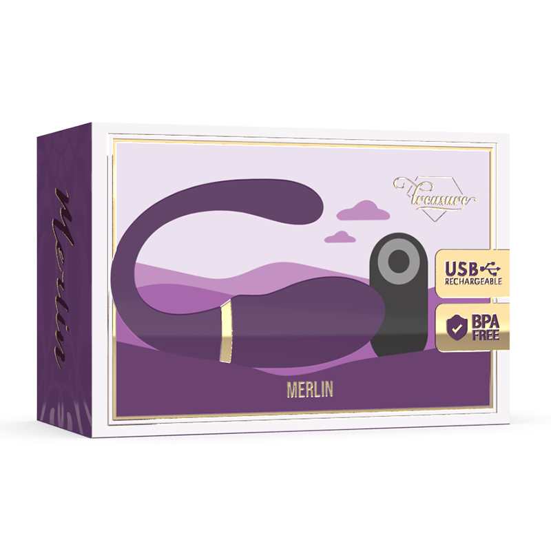 TREASURE - MERLIN DOUBLE COUPLE VIBRATOR REMOTE CONTROL - NOCTURNA DESIRES