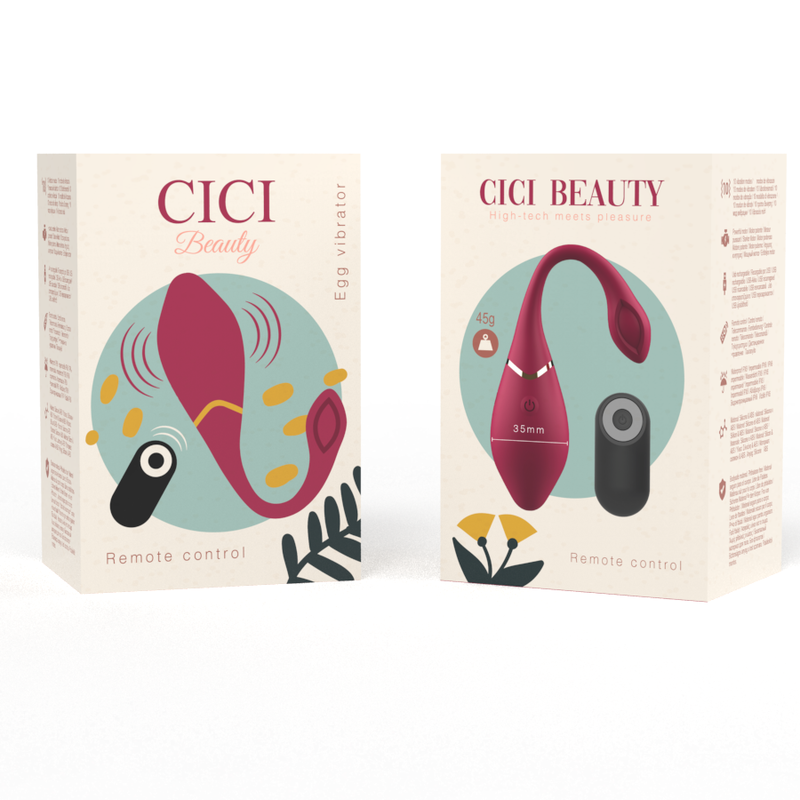 CICI BEAUTY - PREMIUM SILICONE EGG VIBRATOR REMOTE CONTROL - NOCTURNA DESIRES