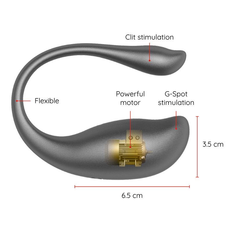 ONINDER - NAIROBI VIBRATING EGG BLACK - FREE APP - NOCTURNA DESIRES