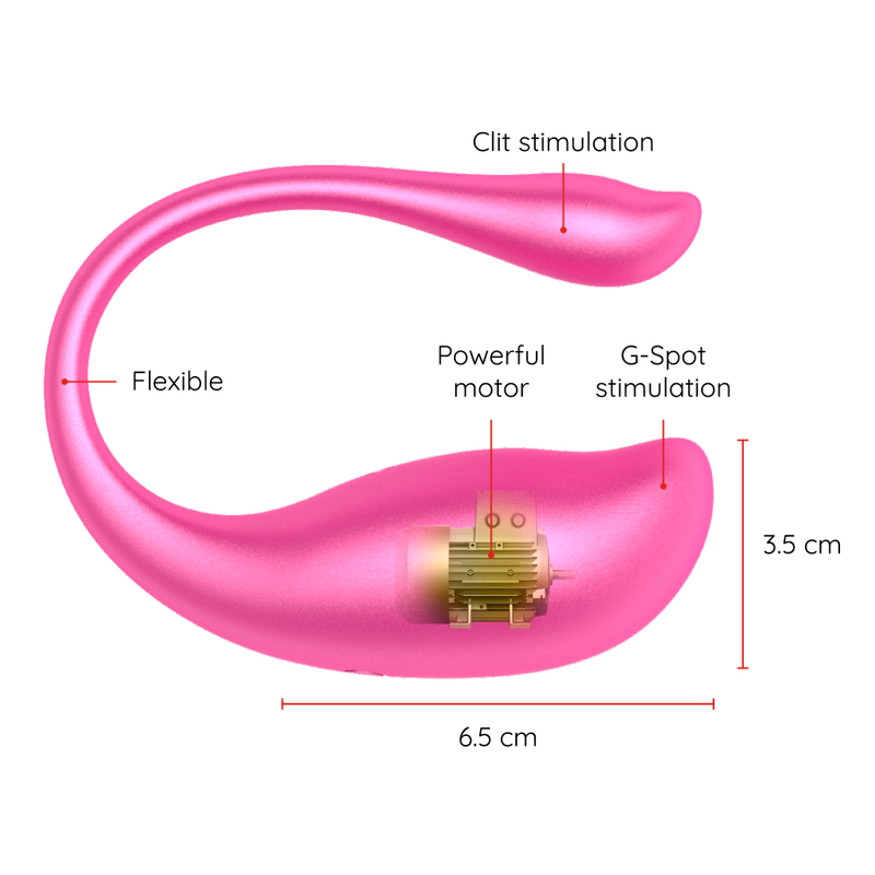 ONINDER - NAIROBI VIBRATING EGG PINK - FREE APP - NOCTURNA DESIRES