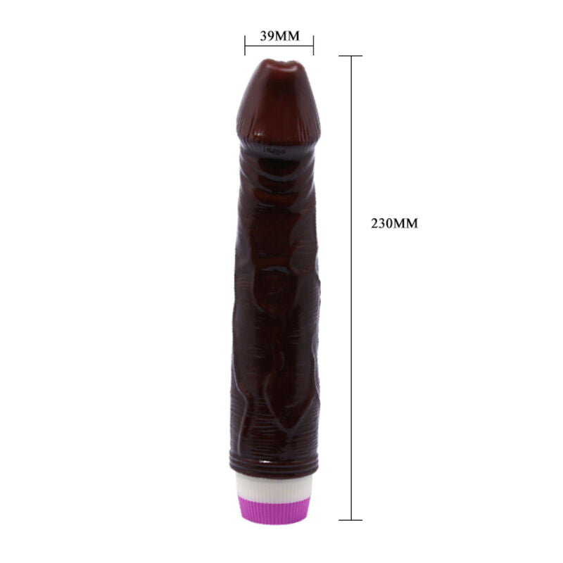BAILE - WAVES OF PLEASURE VIBRATOR 23 CM BROWN BAILE VIBRATORS NOCTURNA DESIRES