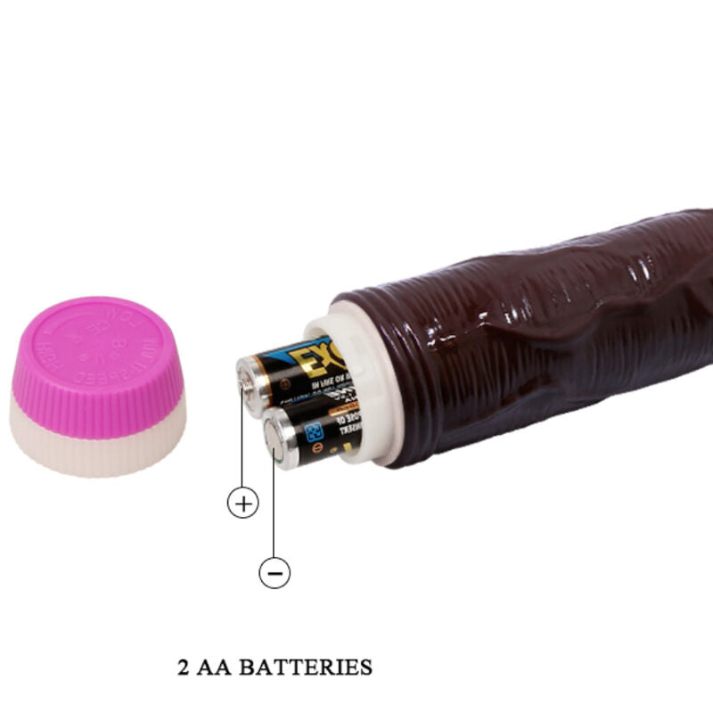 BAILE - WAVES OF PLEASURE VIBRATOR 23 CM BROWN BAILE VIBRATORS NOCTURNA DESIRES