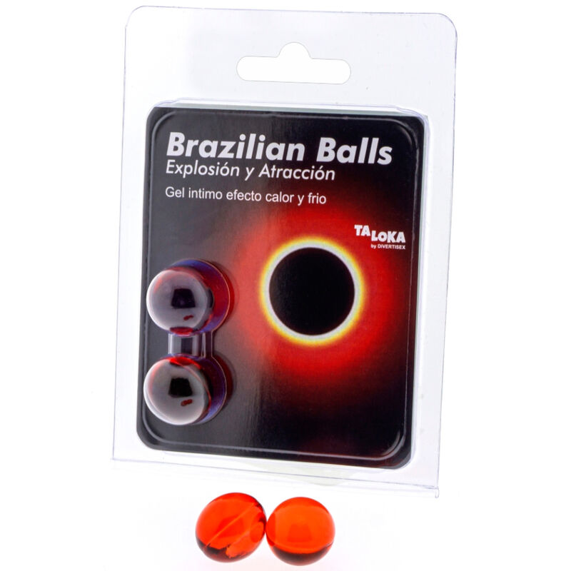 TALOKA - 2 BRAZILIAN BALLS HOT & COLD EFFECT EXCITING GEL - NOCTURNA DESIRES